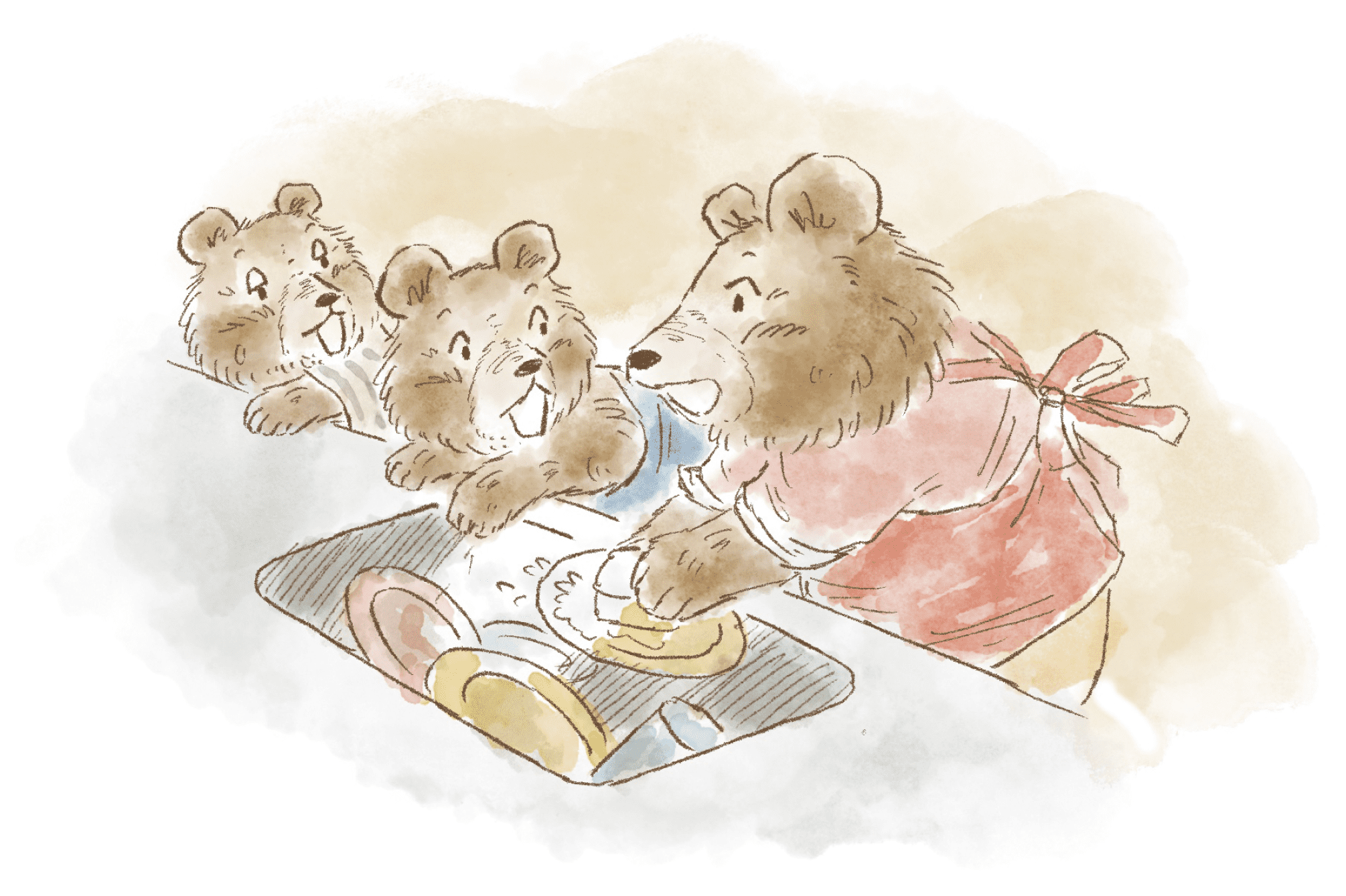 洗剤しているクマ